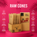 RAW Classic Cones 1¼ Size – 75 Stück