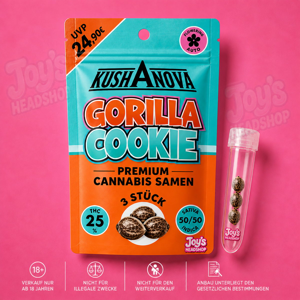 Gorilla Cookie Auto – 3 Premium Cannabissamen