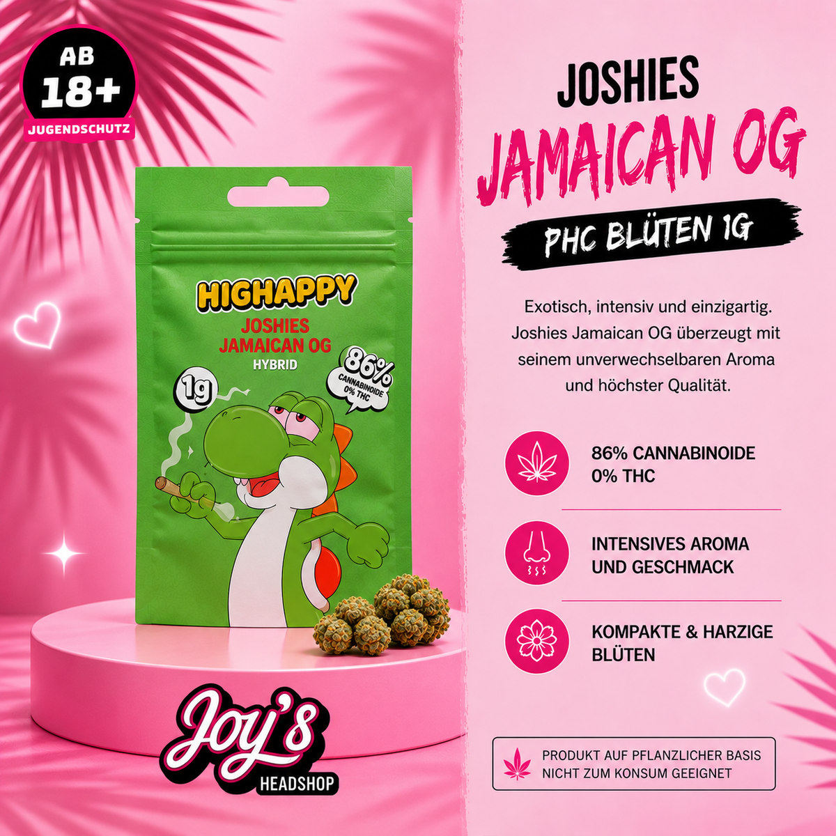 Joshies Jamaican OG – PHC Blüten 1 g