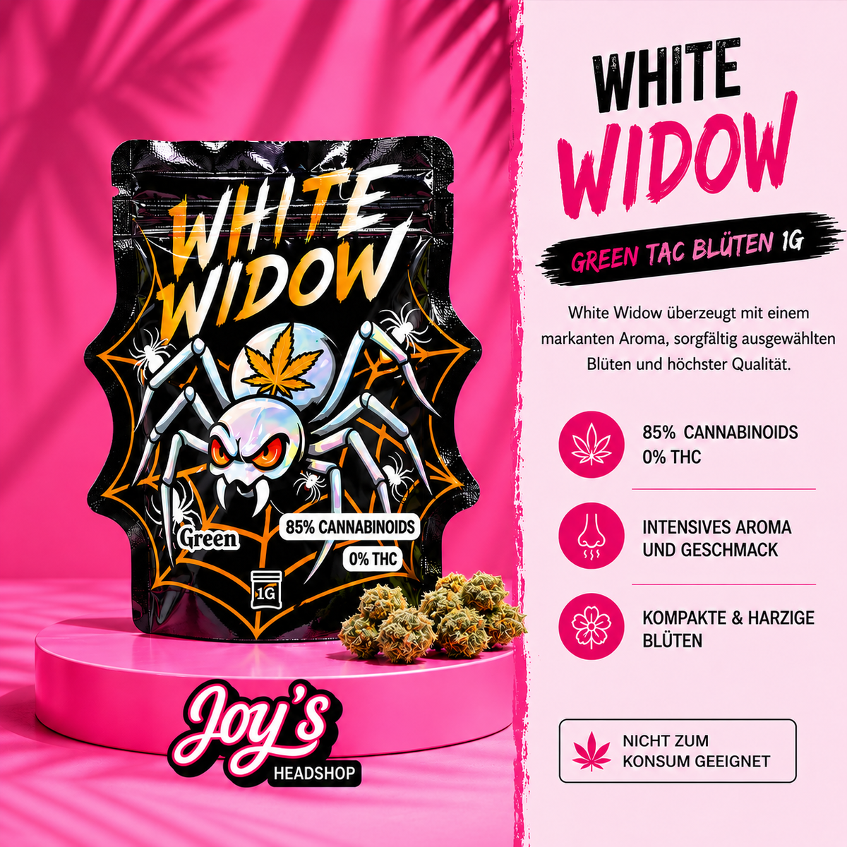White Widow – TAC Blüten 1 g