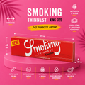 Smoking® Thinnest King Size Papers – 33 Blatt