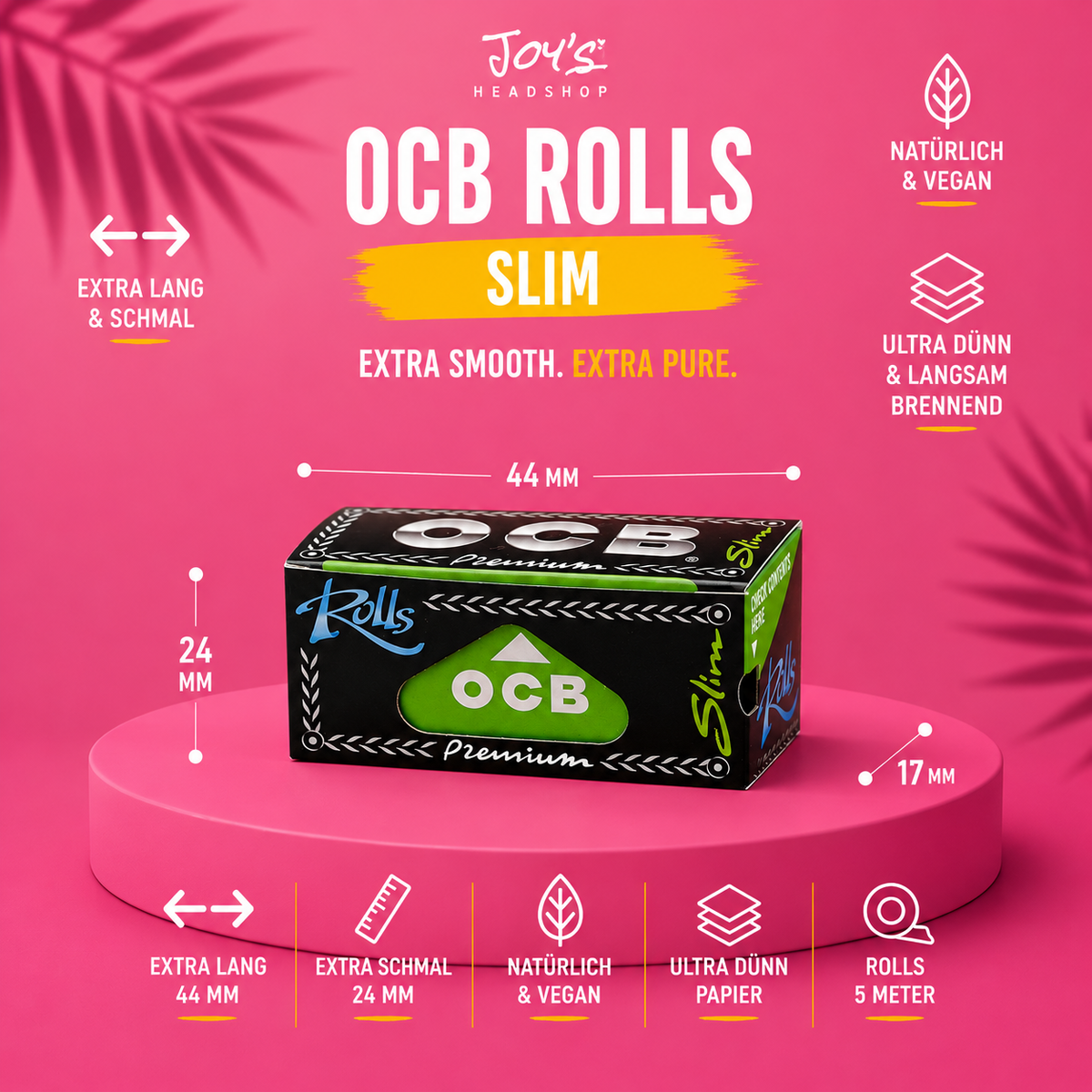OCB Rolls Premium Slim 5m