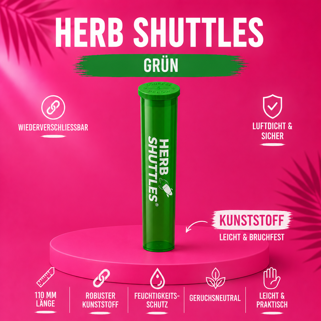 Herb Shuttles Tube – Kunststoff Aufbewahrungshülle