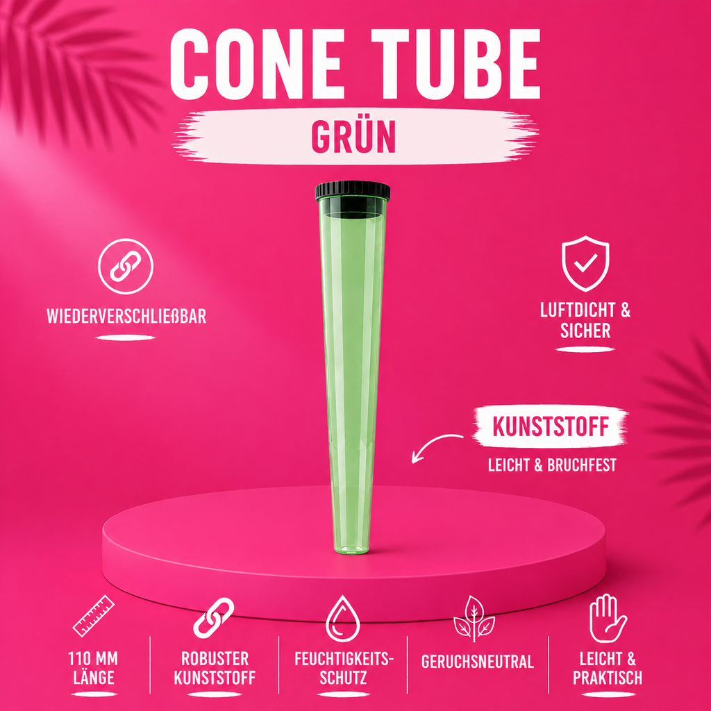 Cone Tube  – Kunststoff Aufbewahrungshülle
