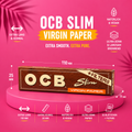 OCB Slim Virgin Paper + Filters – 32 Blättchen &amp; Filtertips